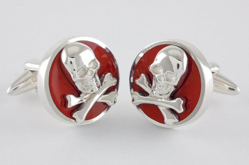 Calavera botón Gemelos